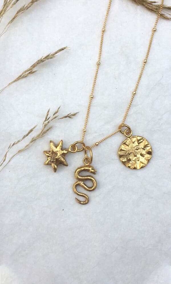 Talisman charm necklace
