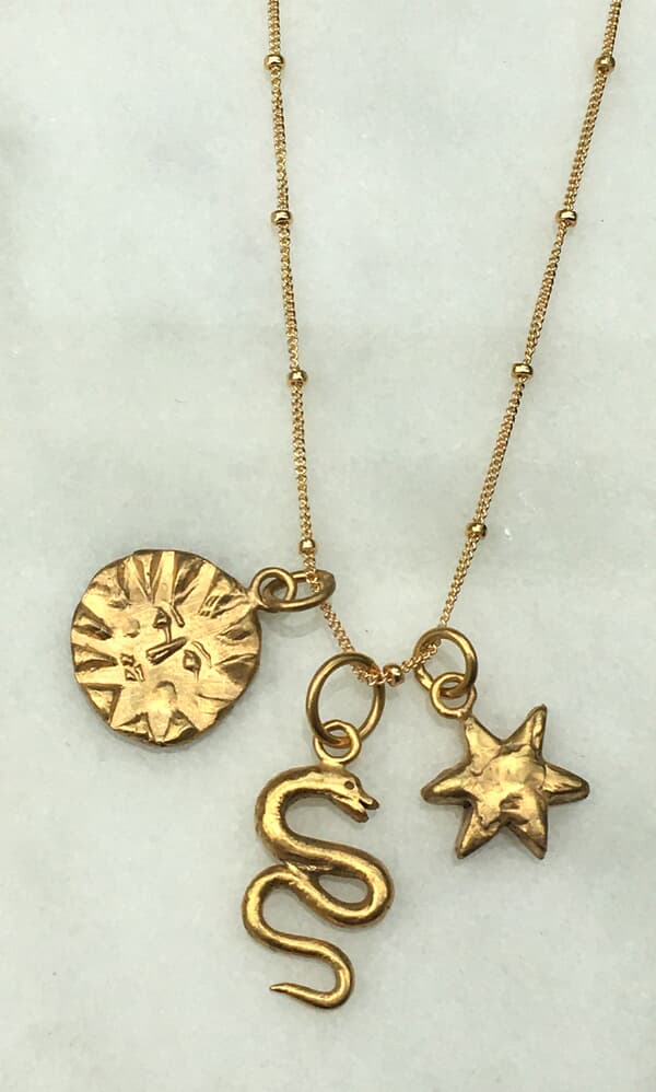 Talisman charm necklace