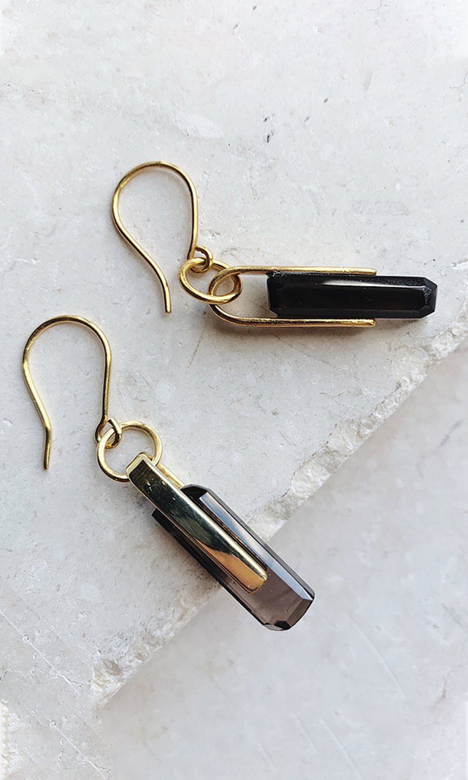 Smokey quartz earrings