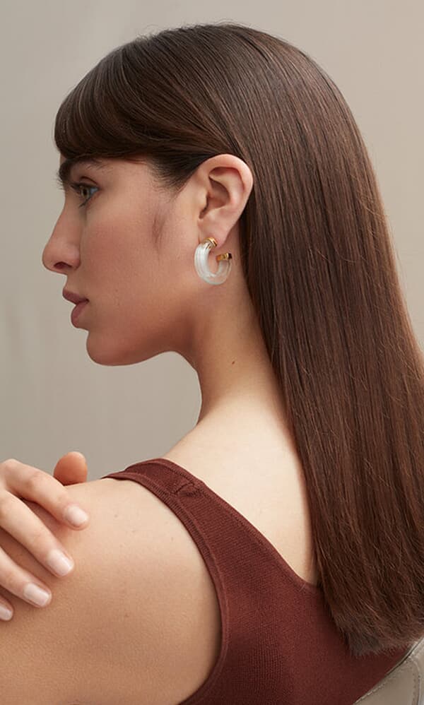 Naomi earrings - clear