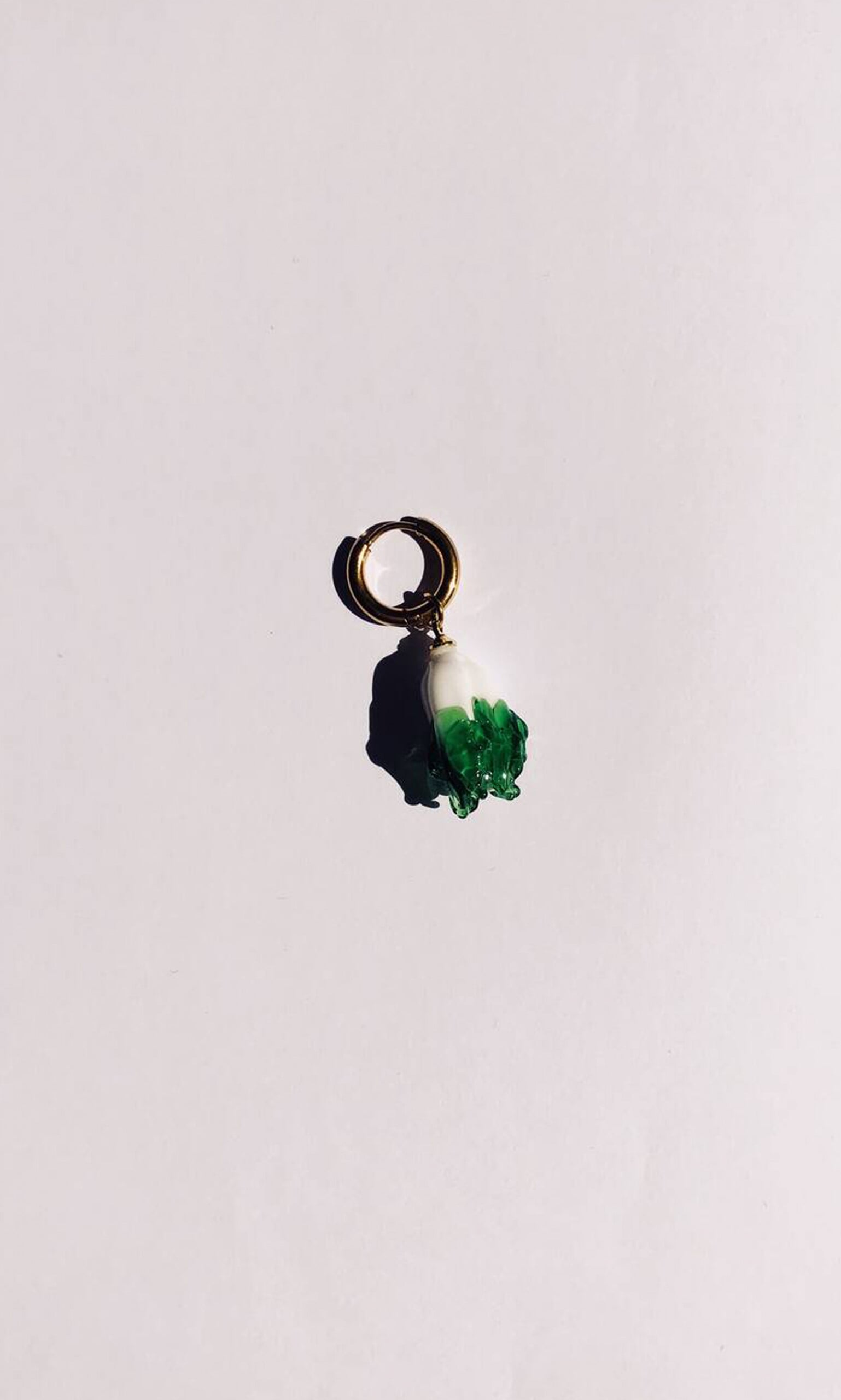 Cabbage earring (single earring)