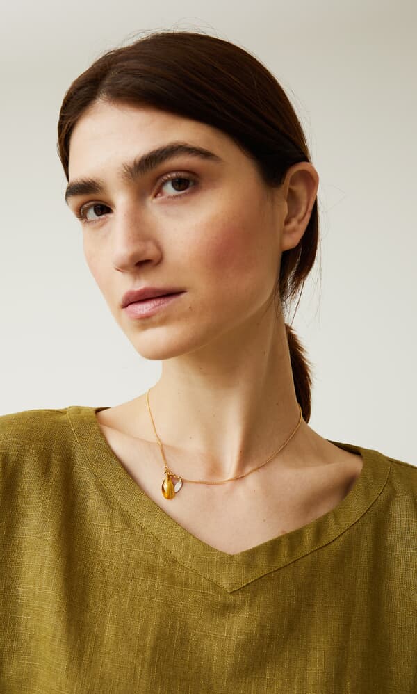 Gold Moules necklace