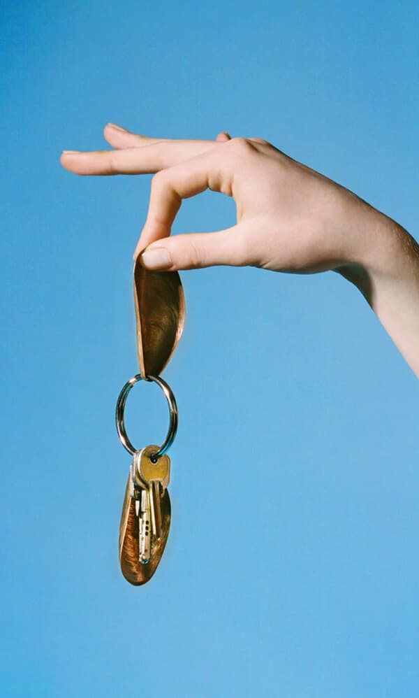 Gold Moules keyring