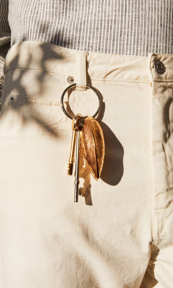 Gold Moules keyring