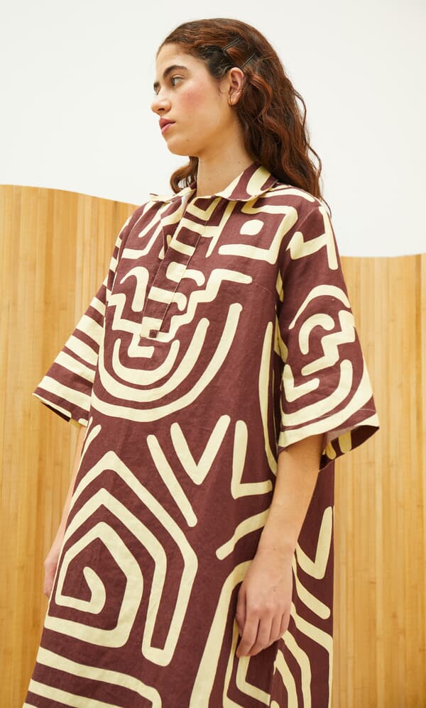 Hara linen dress