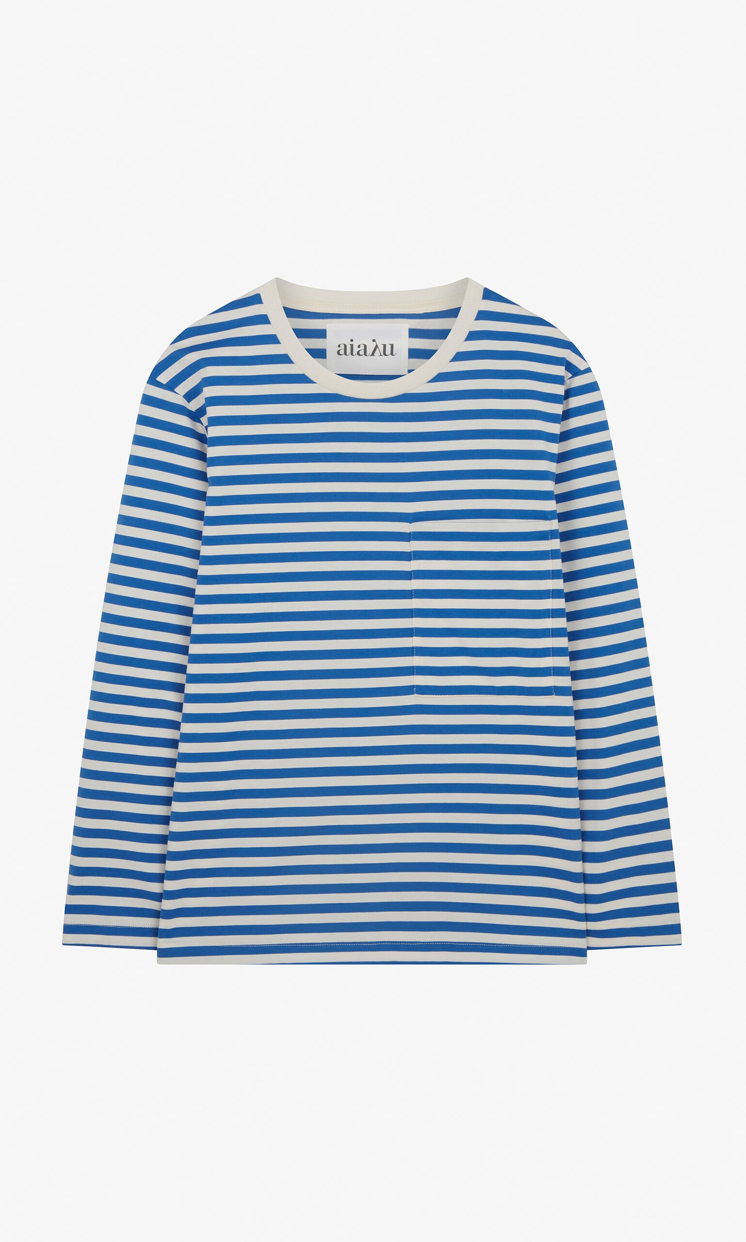 Blue striped top