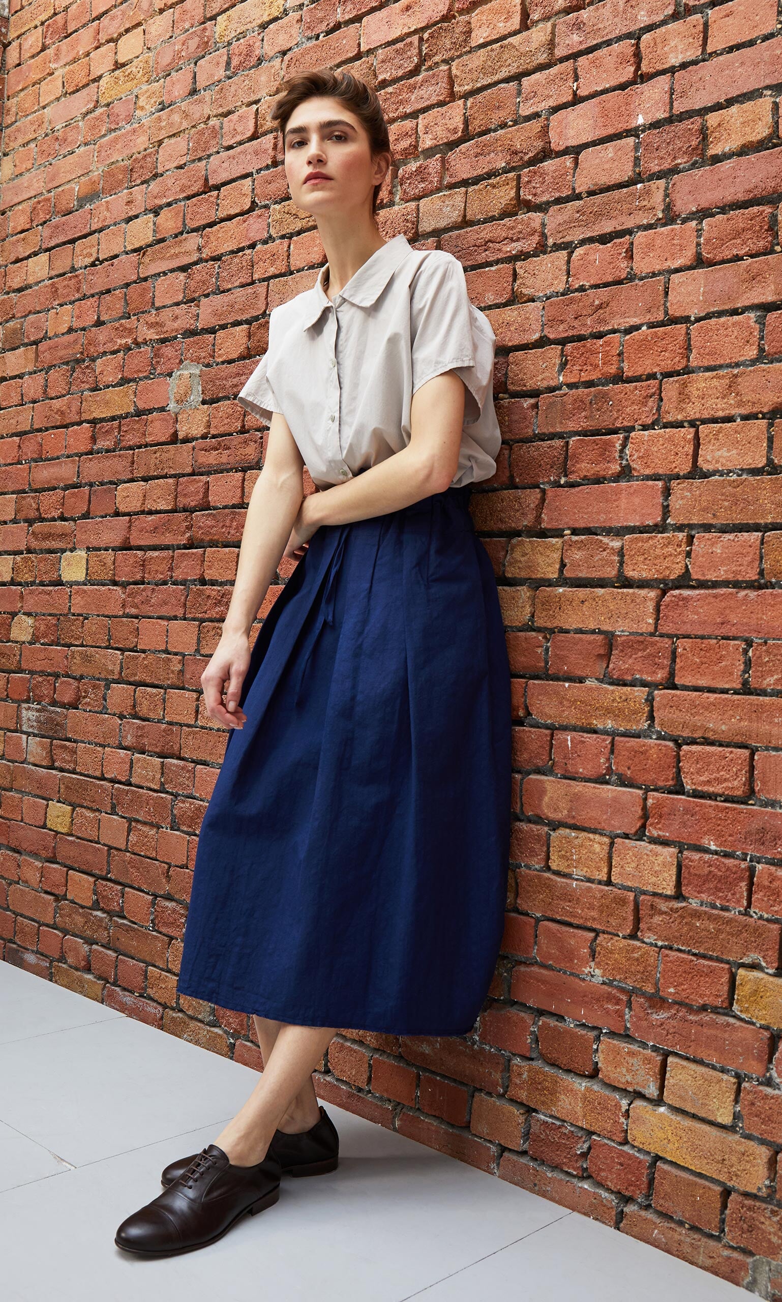 Blue pleated skirt 40 sale