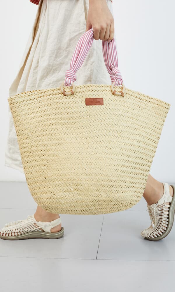 Coral shopper bag