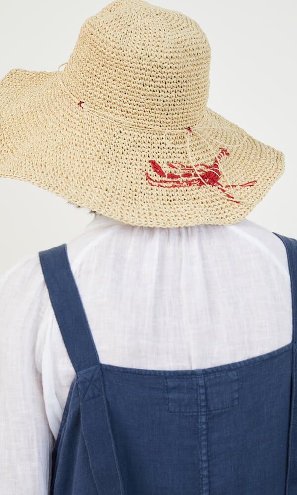 Lobster straw hat
