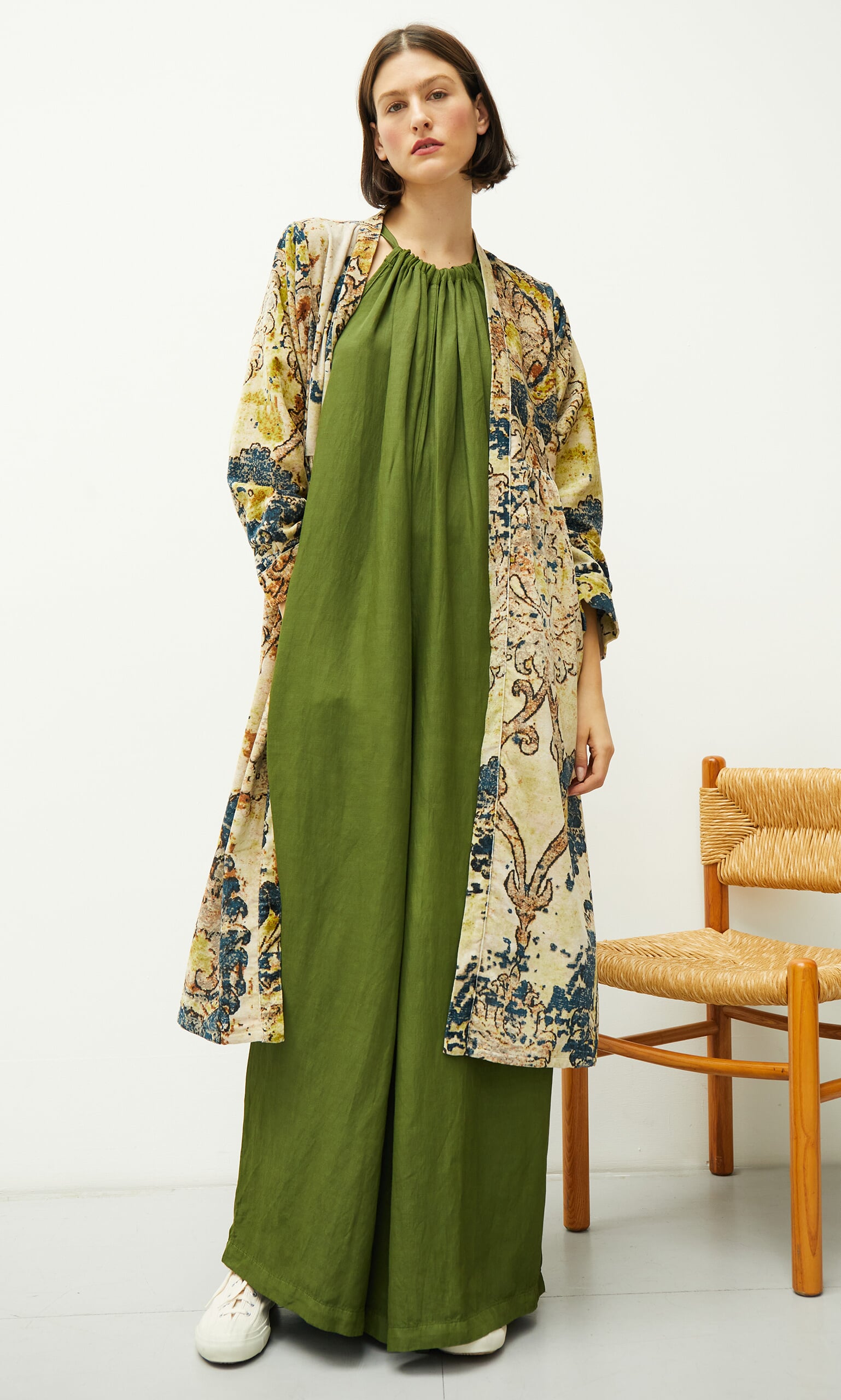 Dhurrie velvet coat