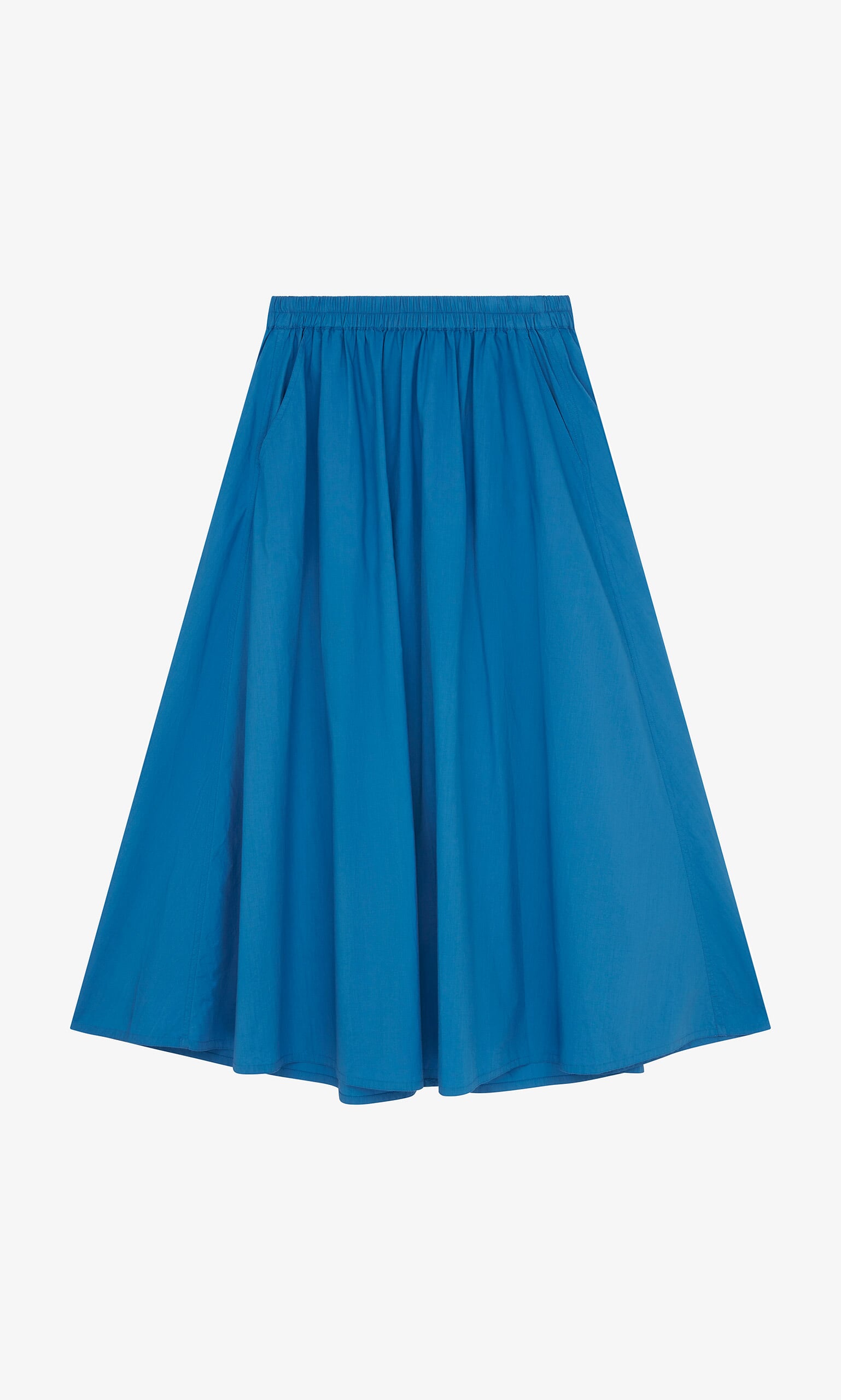 Cobalt midi skirt
