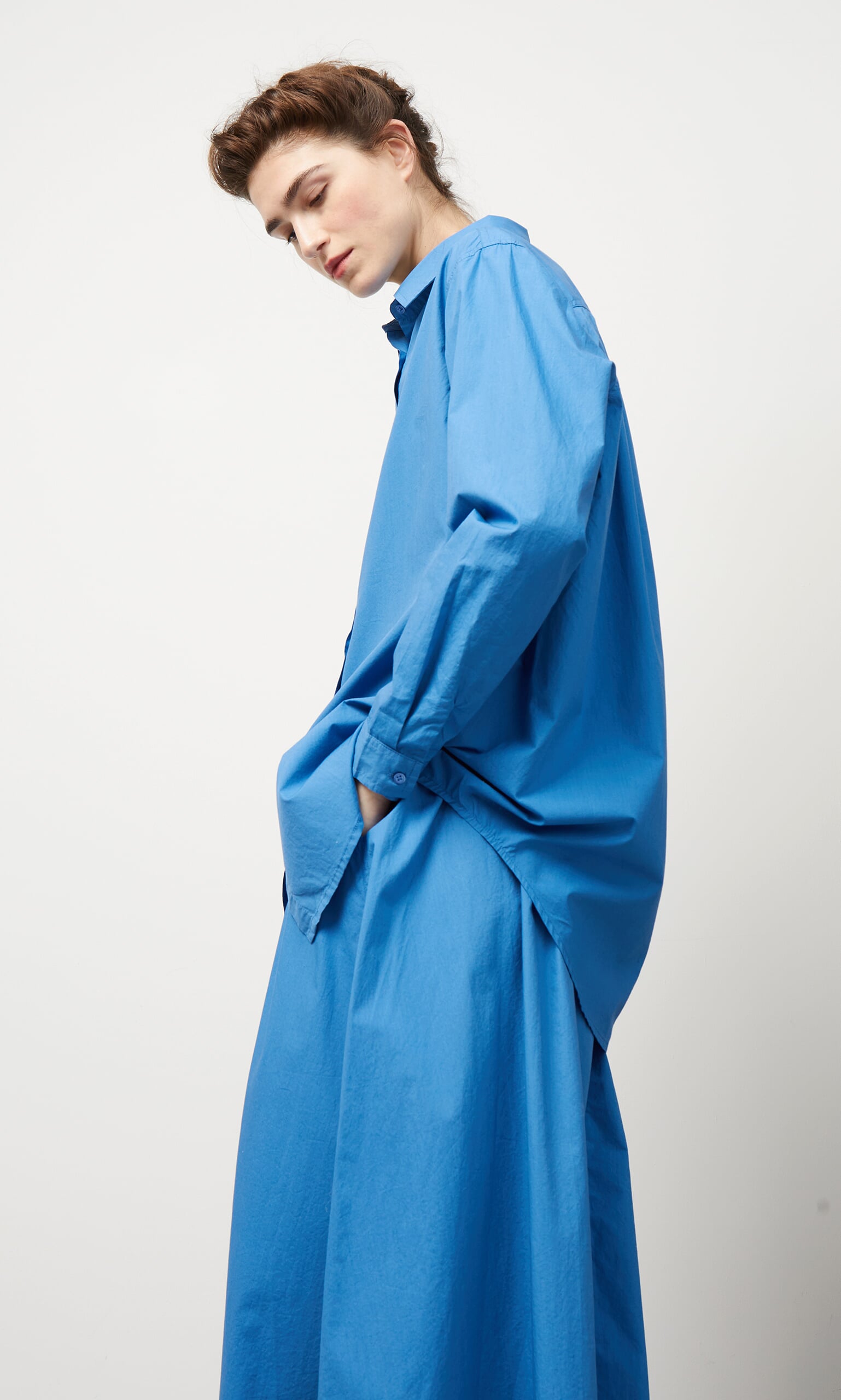 Cobalt midi skirt