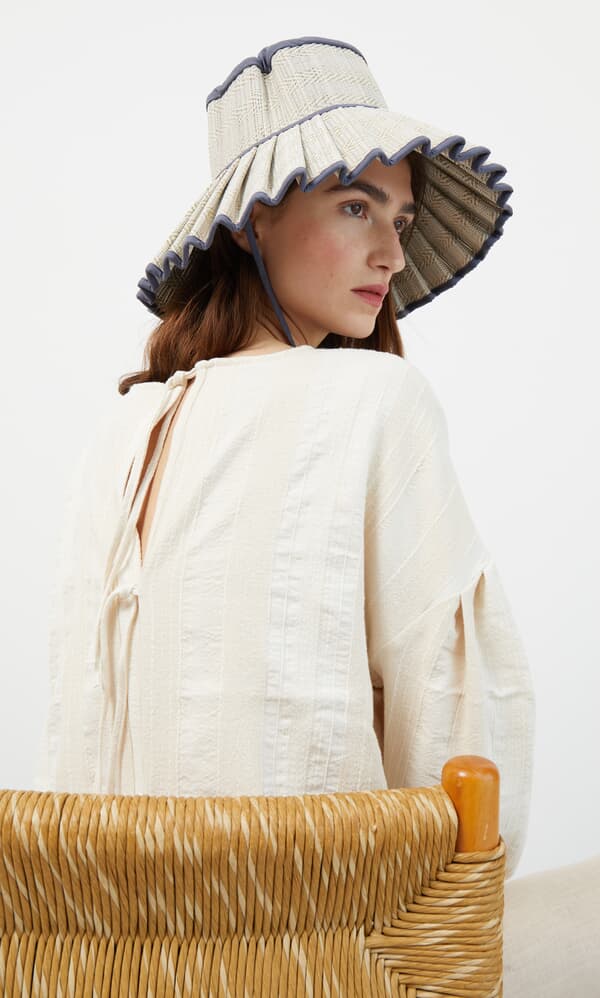 Lorna Murray hat - blue trim