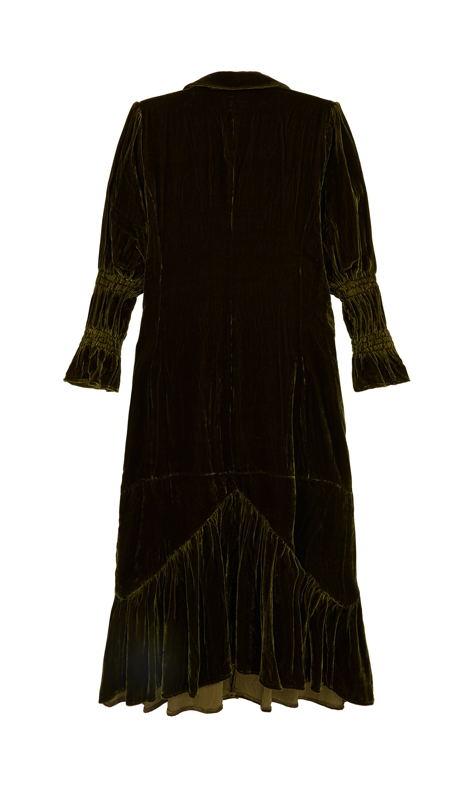Velvet overcoat