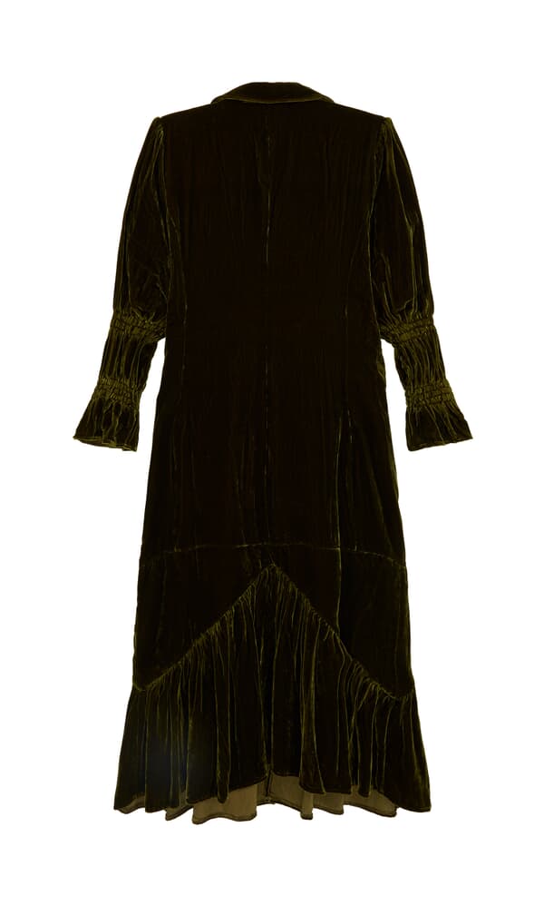 Velvet overcoat