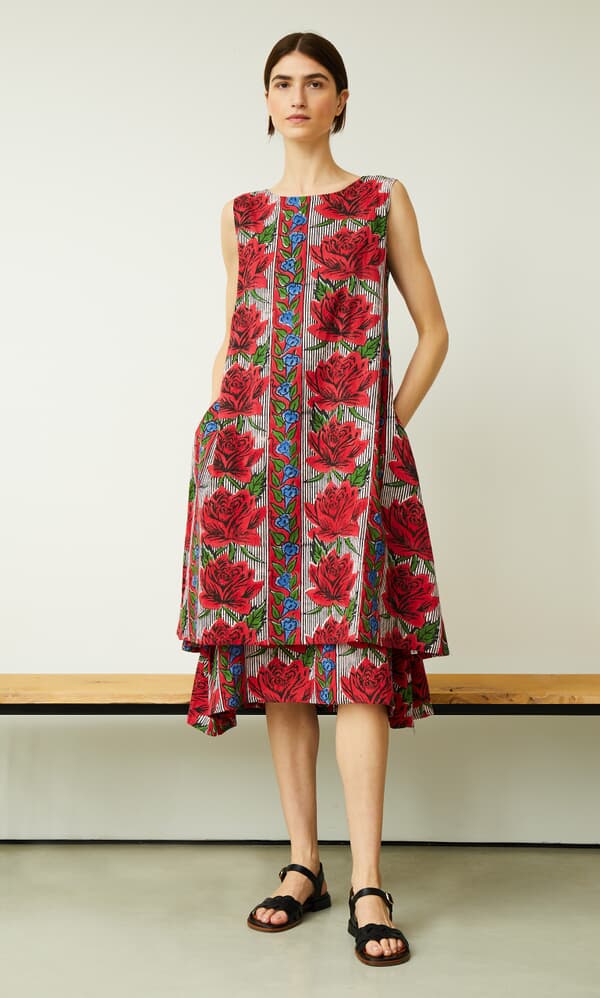 Abito rose shift dress