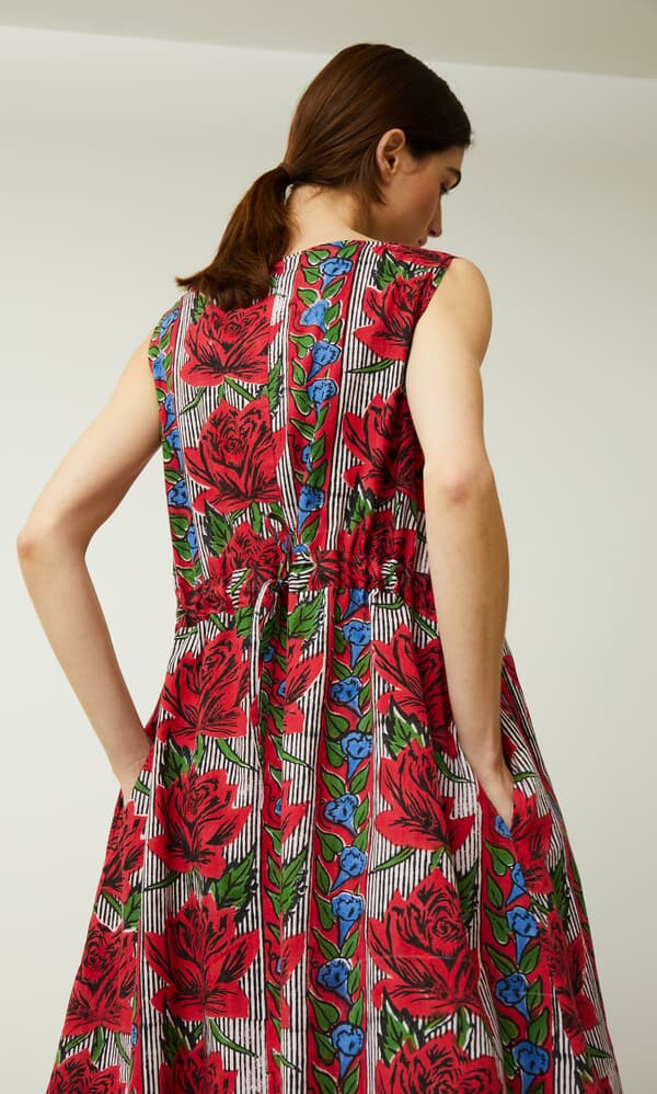 Abito rose shift dress