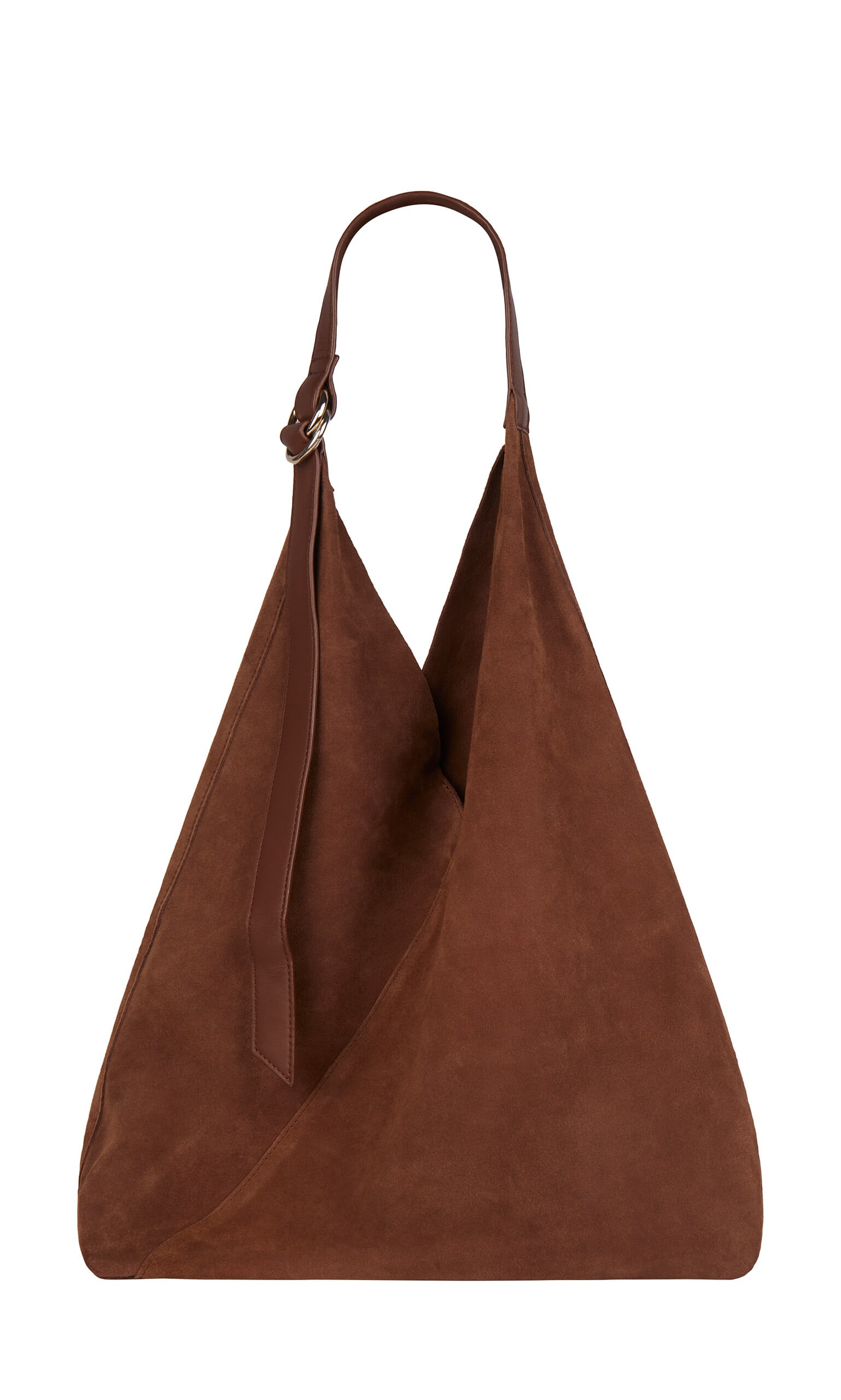 Brown suede bag