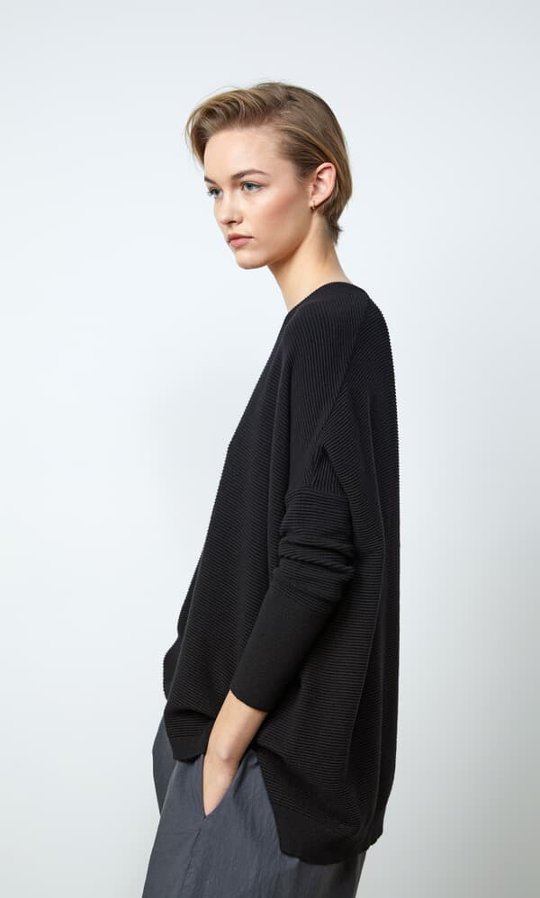 Jack V Neck Sweater - Black