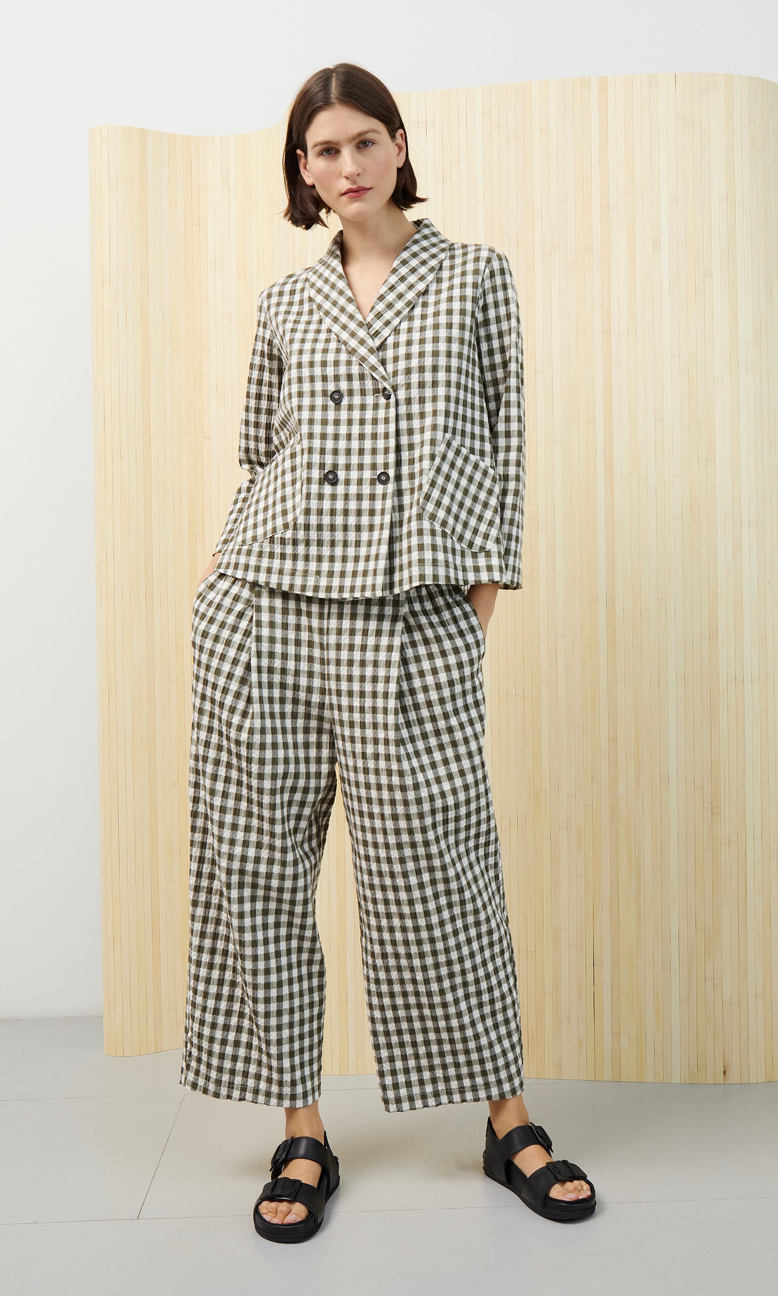 Gingham Blazer