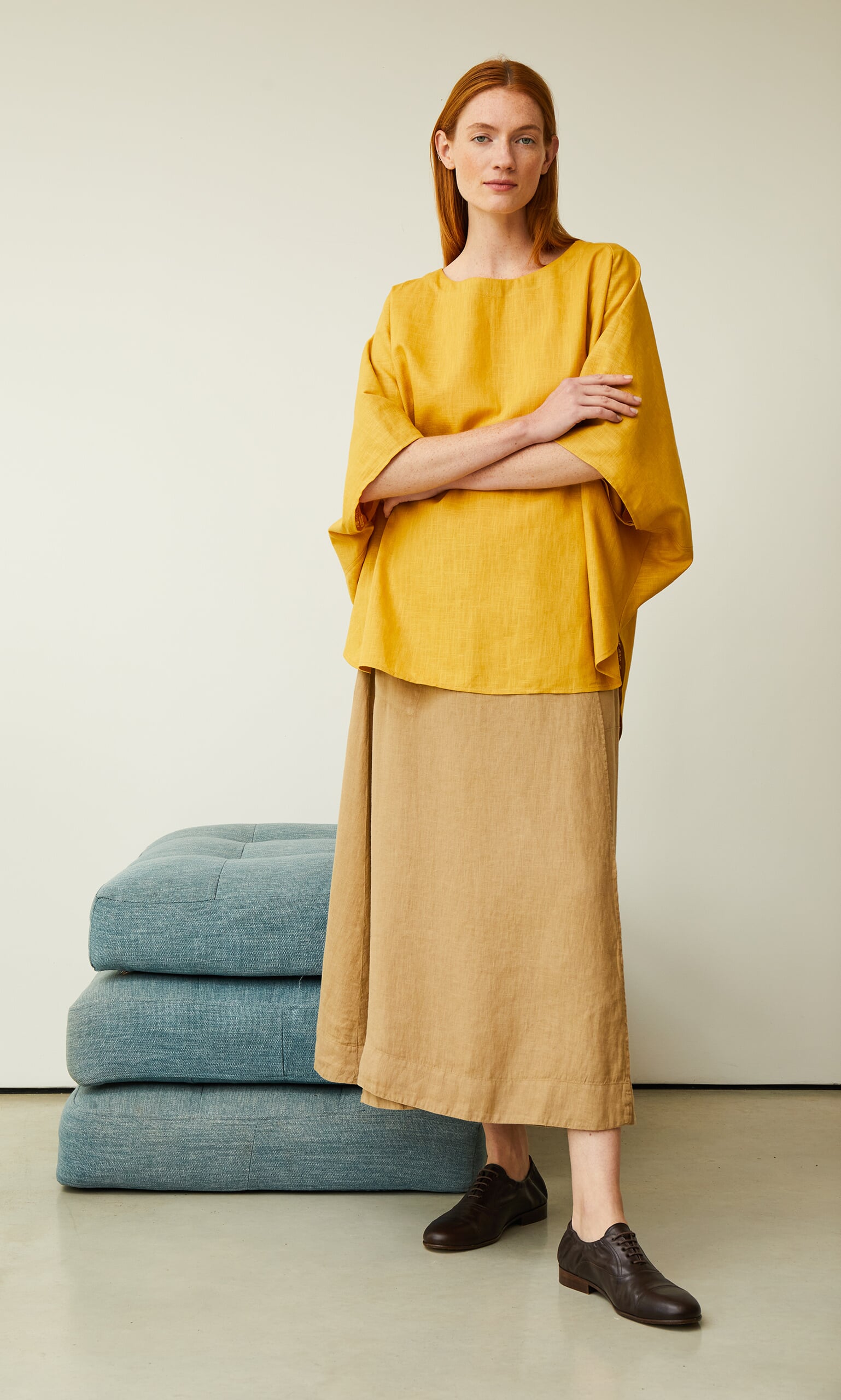 Soleil linen blouse