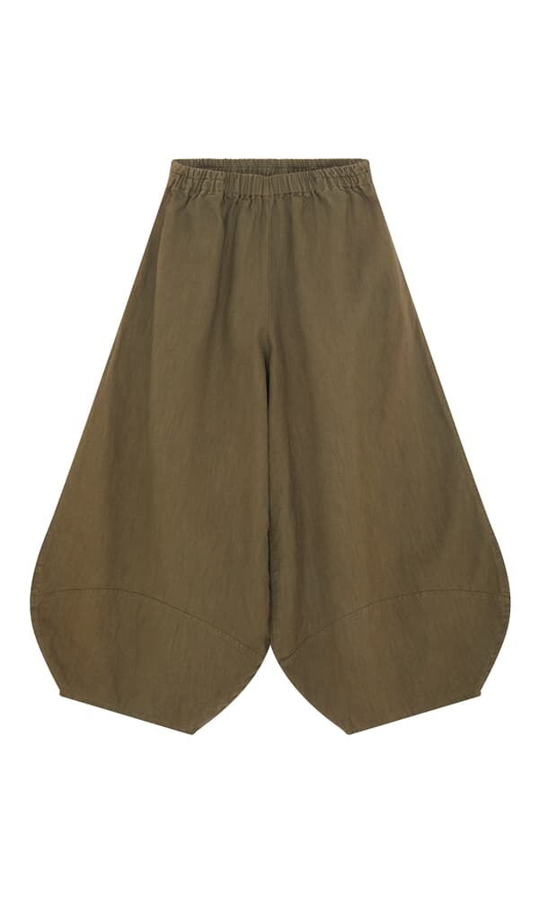 Olive balloon pants