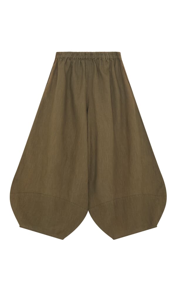 Olive balloon pants