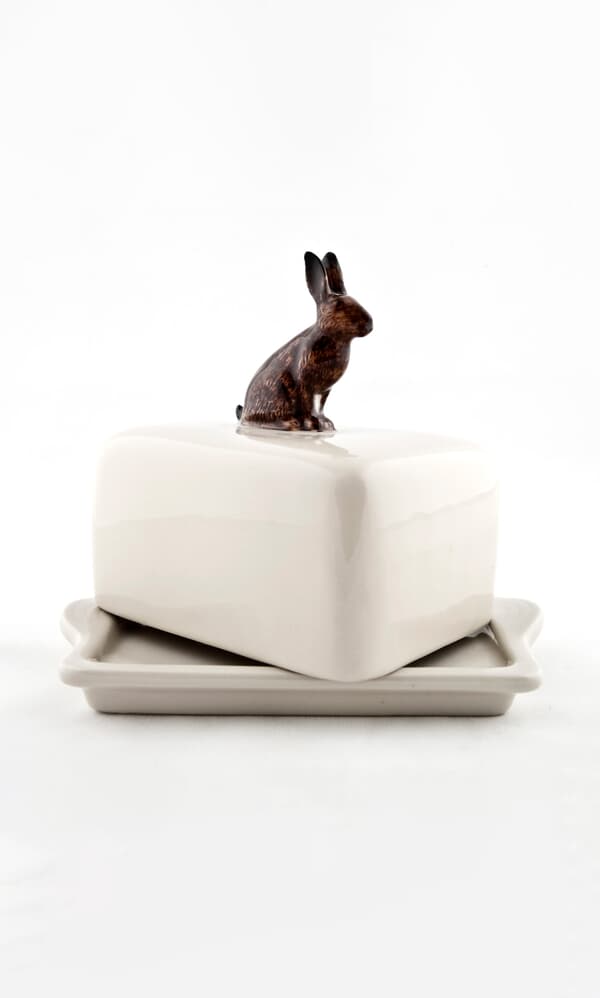 Hare Butter Dish