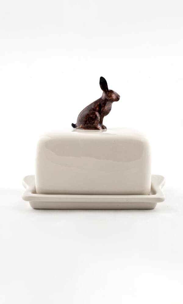 Hare Butter Dish
