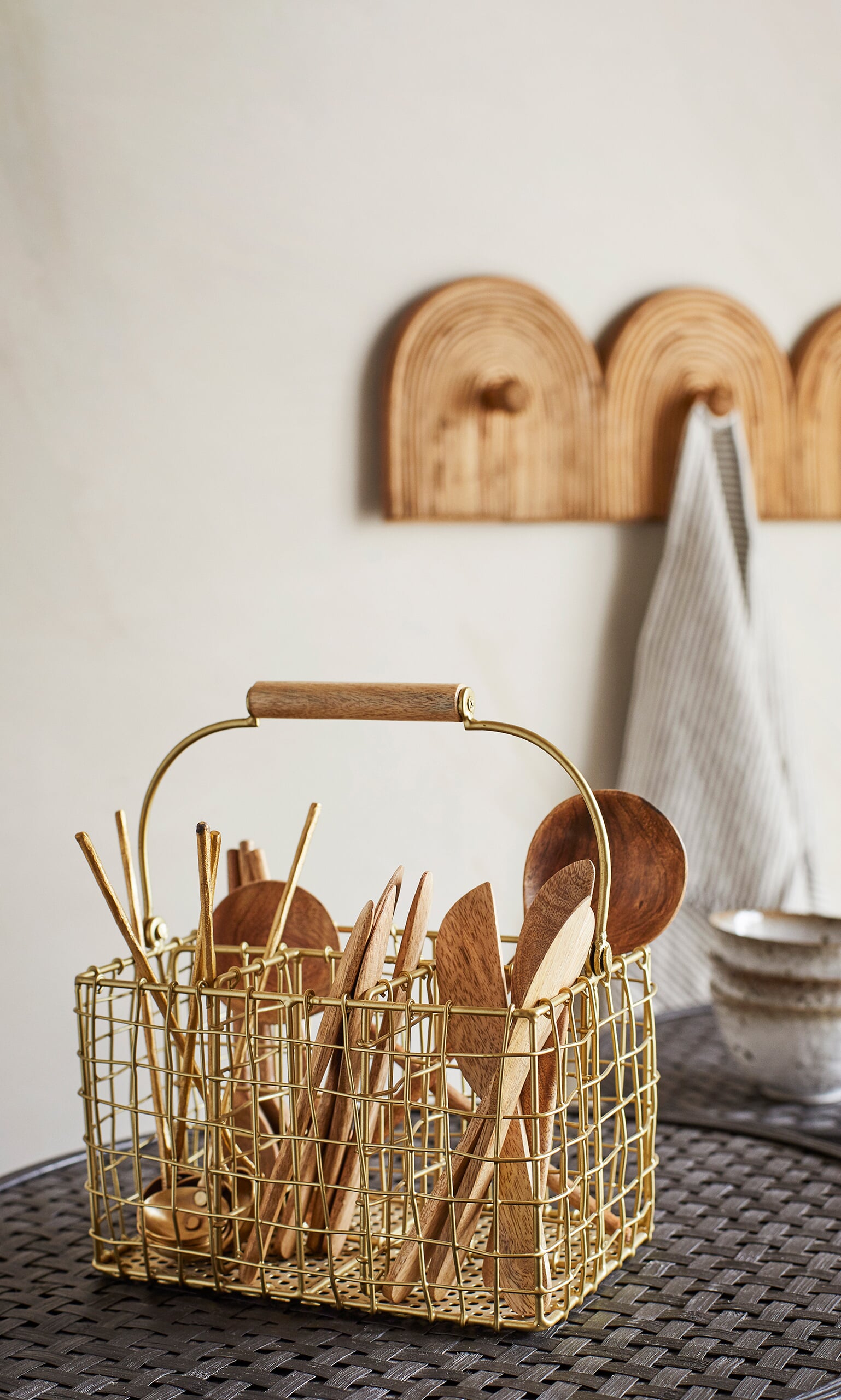 Copper Cutlery Holder 