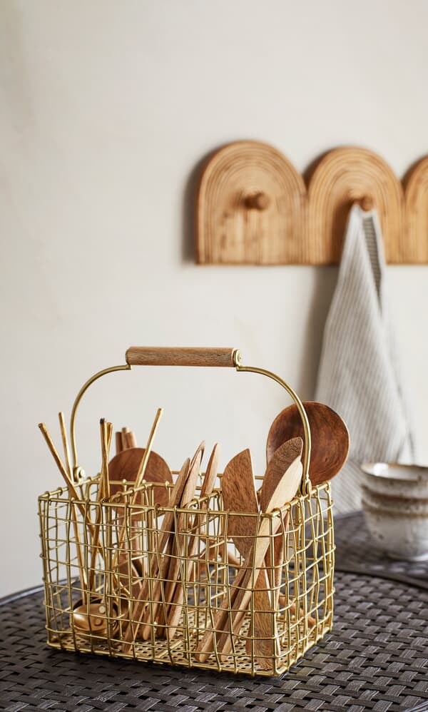 Copper Cutlery Holder 