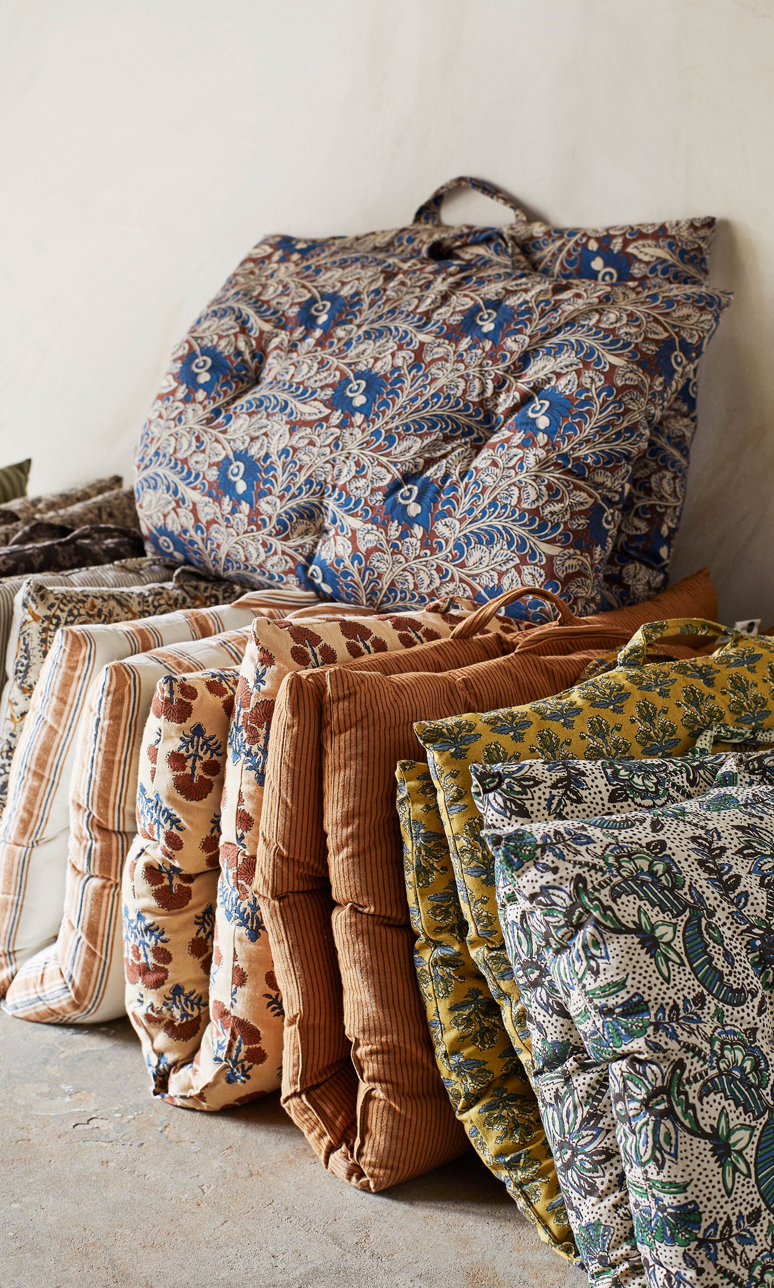 Printed Cotton Mattress  - Block Print