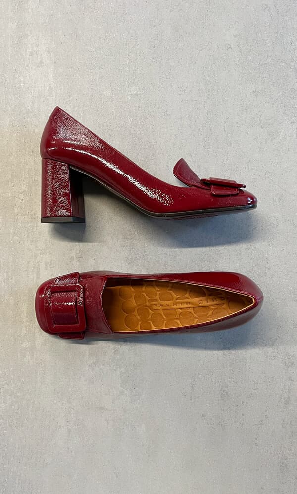 Claret heels by Chie Mihara
