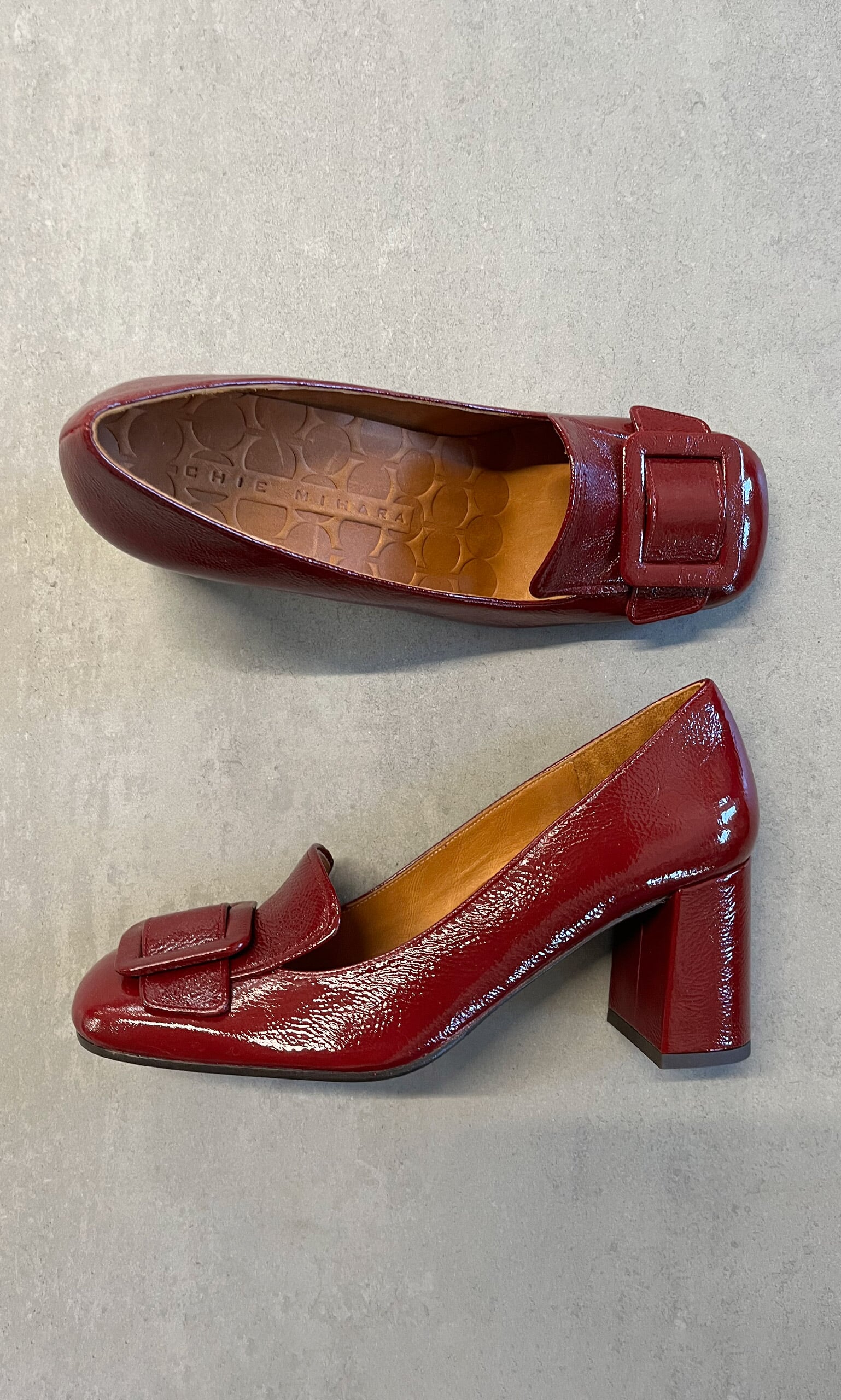 Claret heels by Chie Mihara Pl mo Ltd