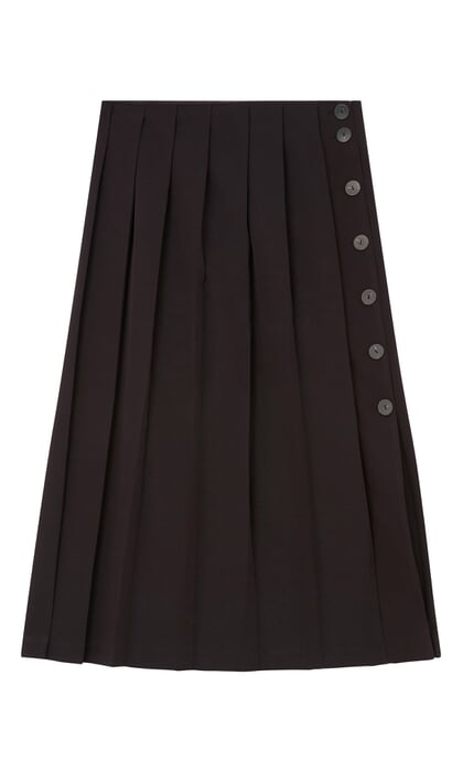 Black 3 Pleat Skirt With Zip & Button – Kitted Out Schoolwear