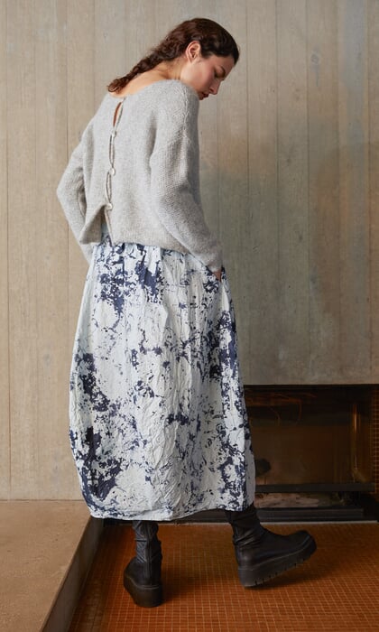 Splurge Monday's Workwear Report: Pleated Two-Tone Wool Skirt 