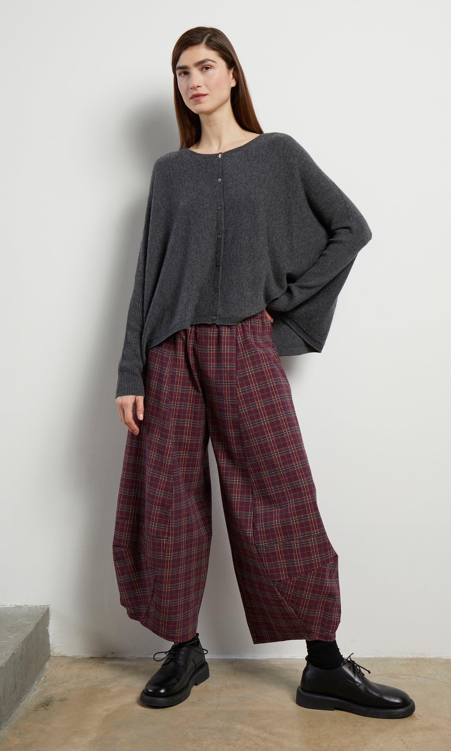 Red Check Pants - Plümo Ltd