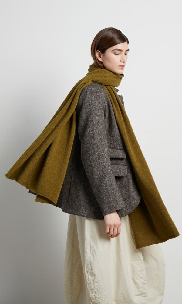 Long Olive Scarf
