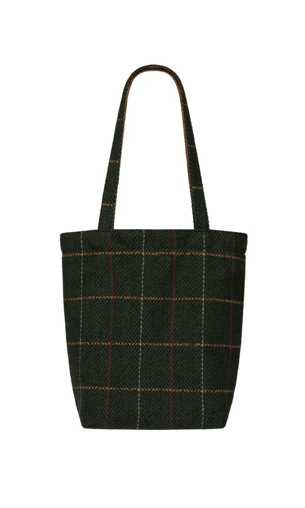Green Tweed Shopper