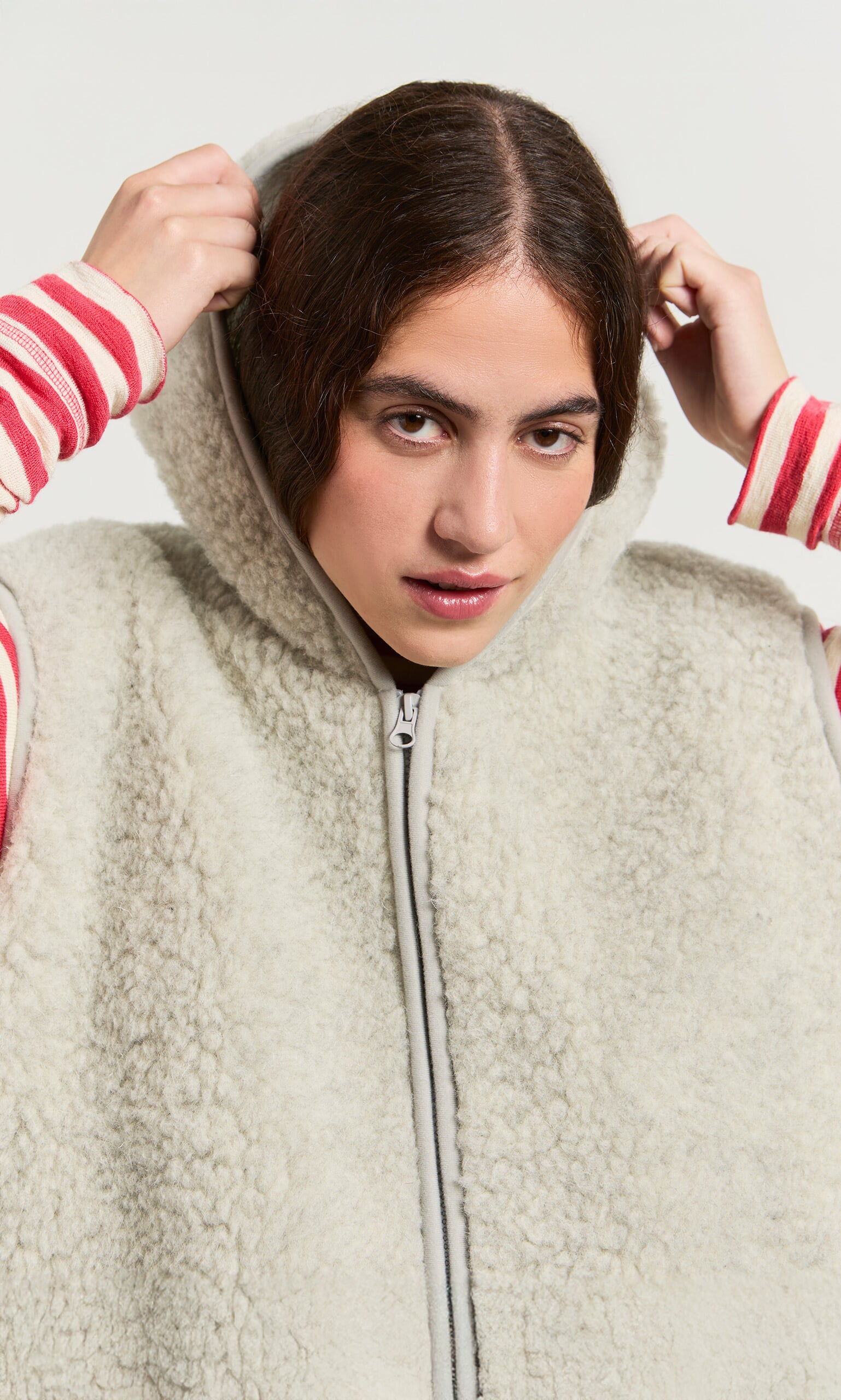 Wool Gilet - Light Grey