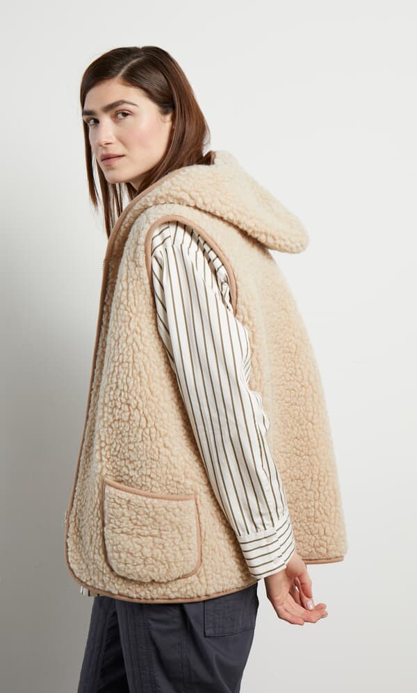 Wool Gilet - Natural