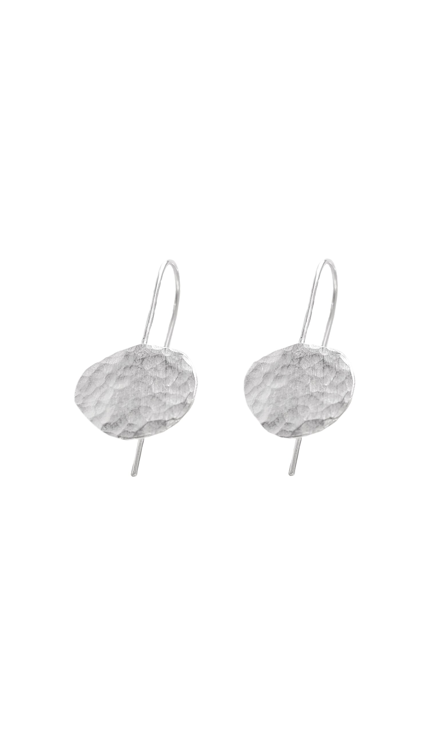 Silver Pebble Earrings