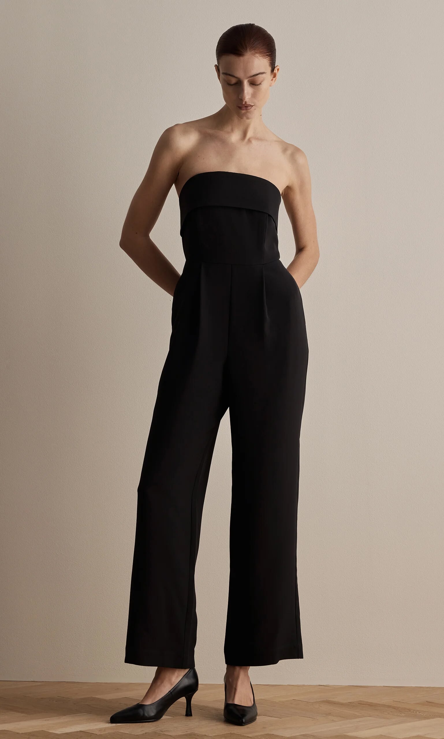 Off shoulder hot sale formal jumpsuit