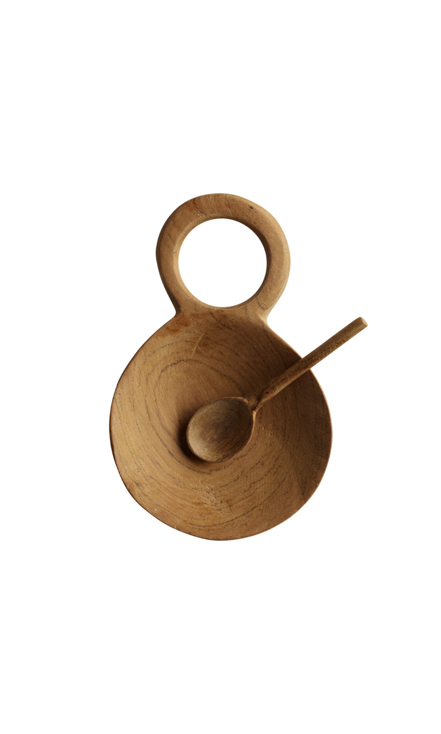 Wooden Salt Bowl + Spoon