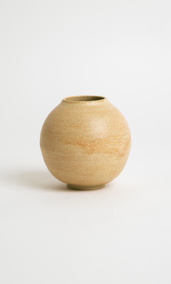 Ecru Moon Vase 