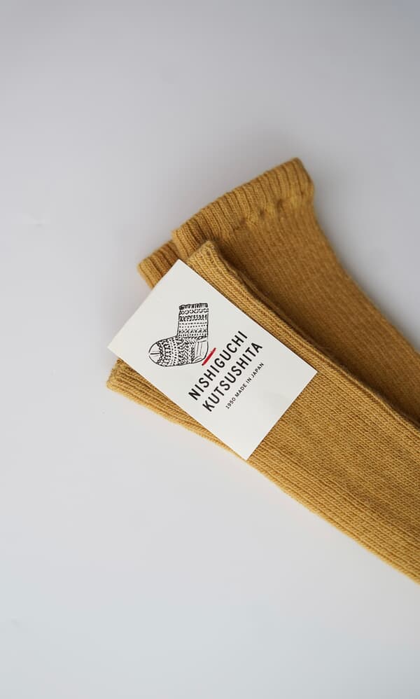 Ochre wrist warmers