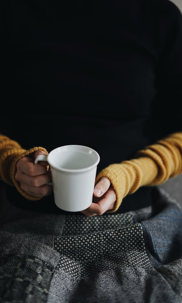 Ochre wrist warmers