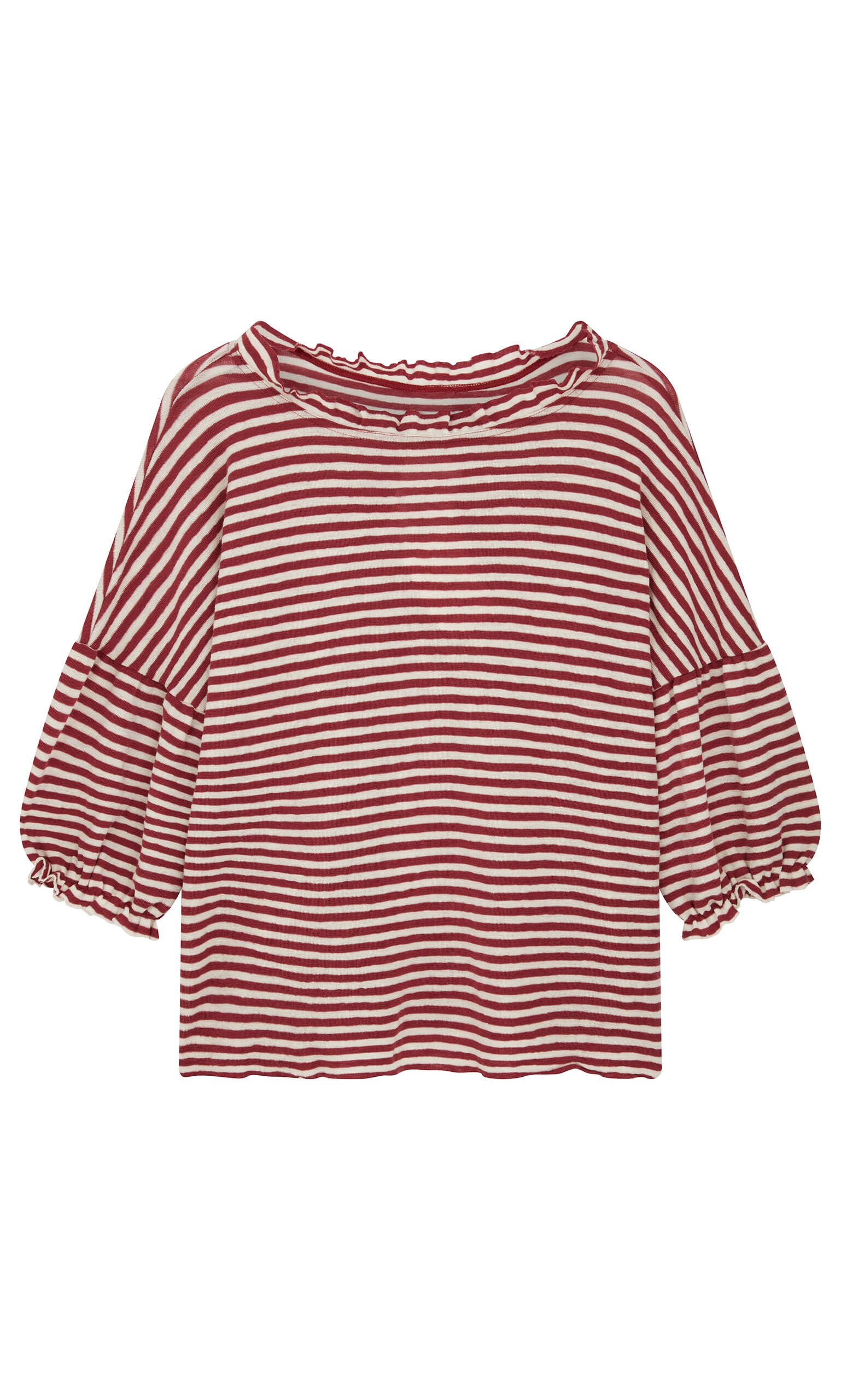 Ruffle Stripe Top