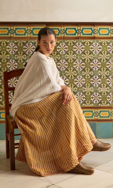 Mustard Skirt - Plümo Ltd