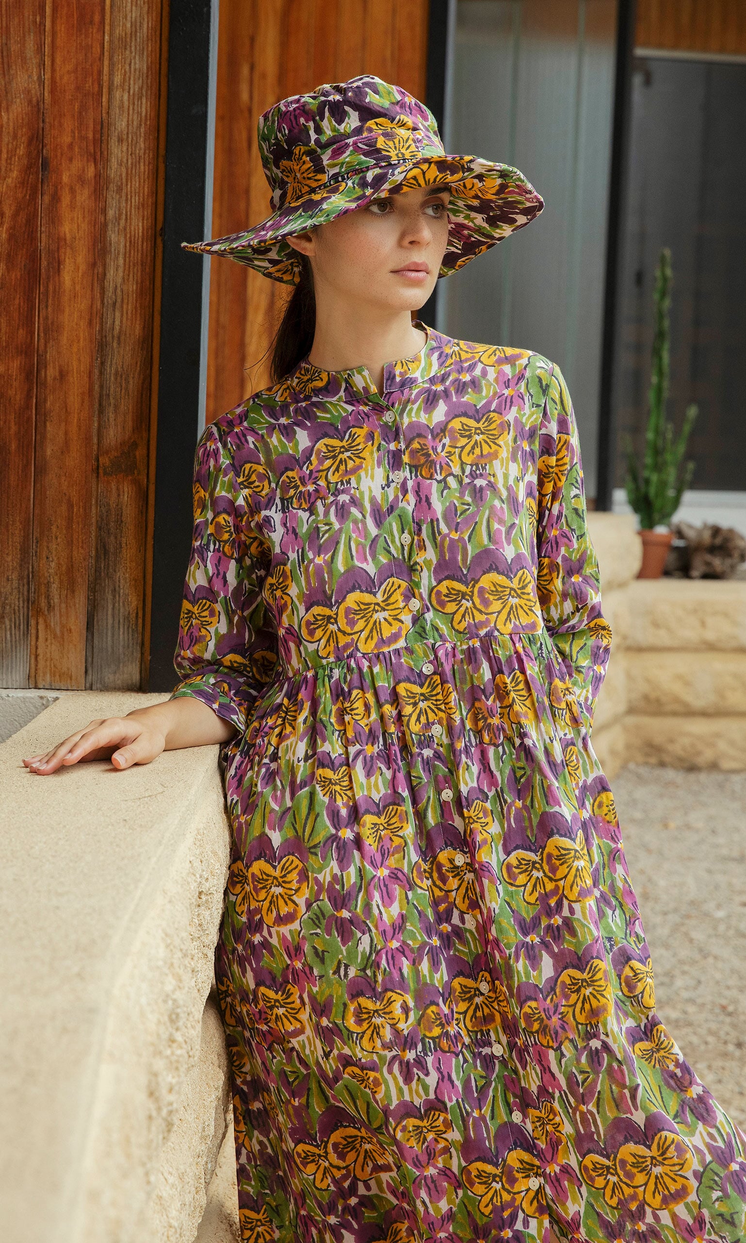 Purple Pansie Dress